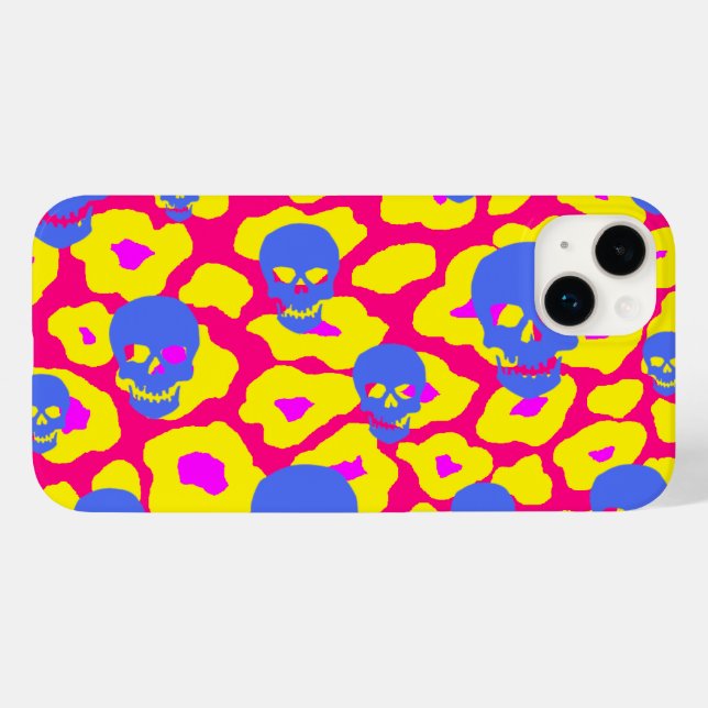Skully Pop Leopard Case-Mate iPhone Case (Back (Horizontal))