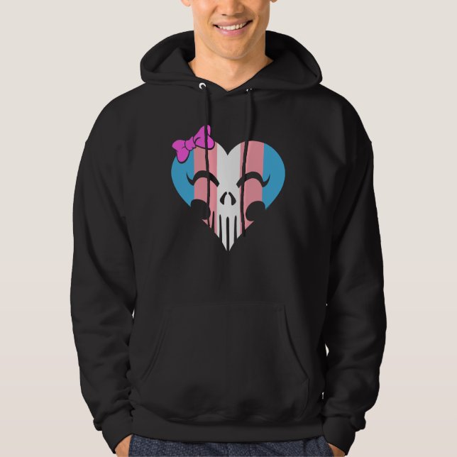 Skully Trans Pride Hoodie (Front)