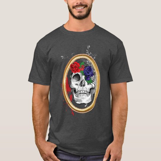 Skully with Roses T-Shirt