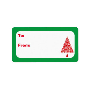 Skully Xmas Tree Label