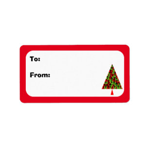 Skully Xmas Tree Label