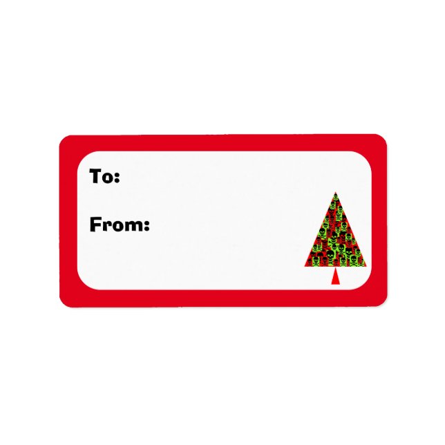 Skully Xmas Tree Label (Front)
