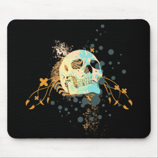 skullz. up with bubbles. mouse pad
