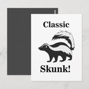 Skunk Animal Funny Postcard