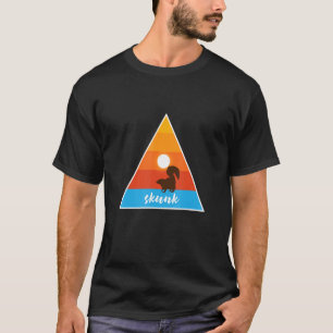 Skunk Animal Triangle Nature With Sun T-Shirt