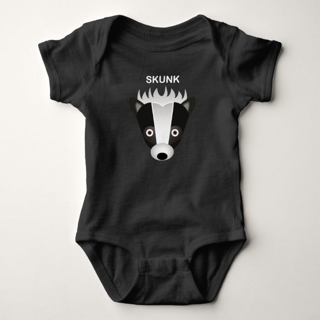 Skunk - Baby Jersey Bodysuit (Front)