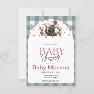 Skunk Baby Shower Invitation