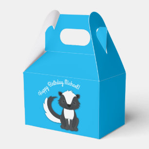 Skunk Birthday Party Kids Favor Box
