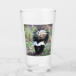 Skunk Black and White Glass