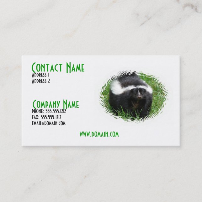 Skunk Business Card (Front)