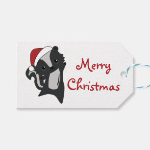 Skunk Christmas Skunks Winter Animals Trucker Hat Gift Tags