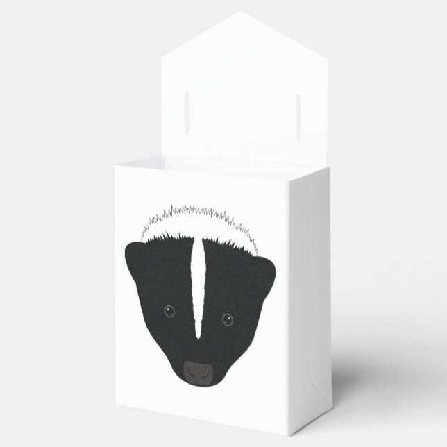 Skunk Face Favor Box (Opened)