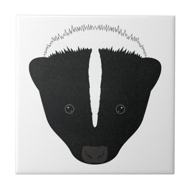 Skunk Face Tile (Front)