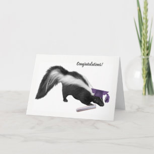 Skunk Graduation Card