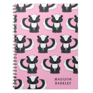 Skunk Kid's Cute Woodland Animal Notebook