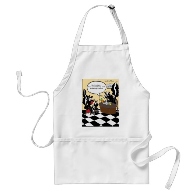 Skunk Learning Disodors Funny Gifts & Tees Standard Apron (Front)