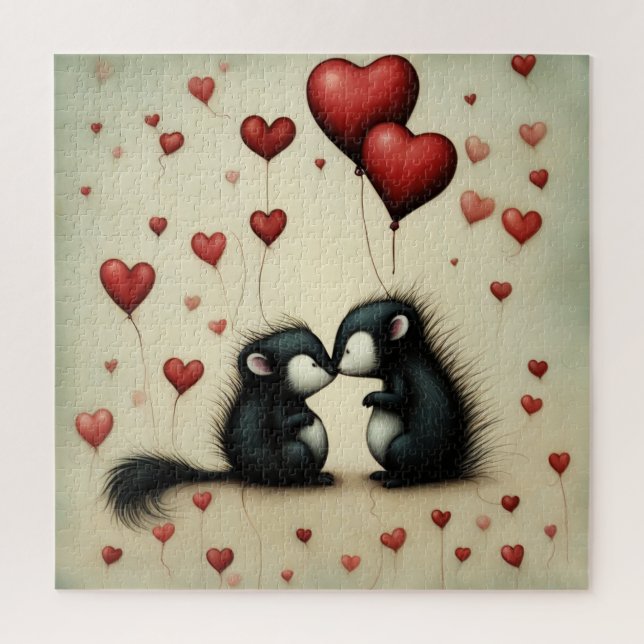 Skunk Love 1 Jigsaw Puzzle (Vertical)