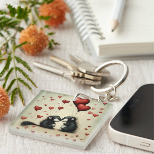Skunk Love 1 Keychain