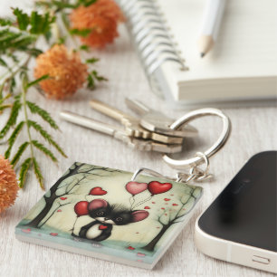 Skunk Love 2 Keychain