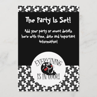 Skunk Party Invitation