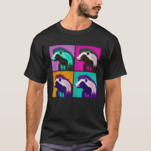 Skunk Pop Illustration Colourful Animal Women Men T-Shirt