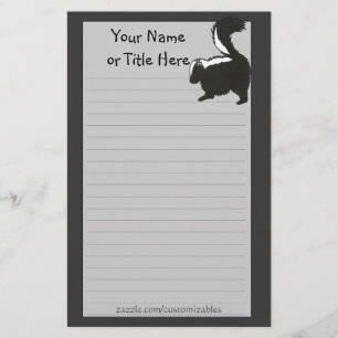 Skunk Stationery