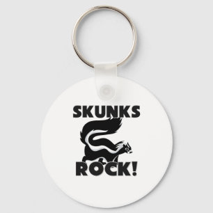 Skunks Rock Keychain