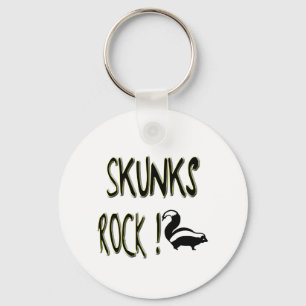Skunks Rock! Keychain