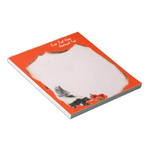 Skunks Smell Flowers Too Customizable Notepad