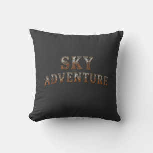 sky adventure throw pillow
