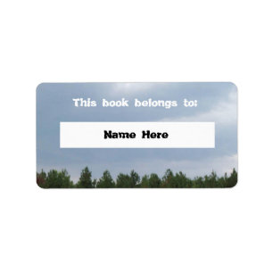 Sky and Clouds Book Label