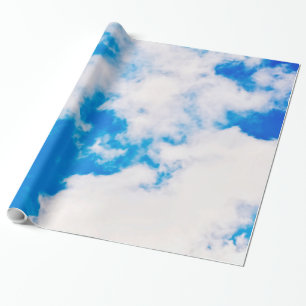 Sky and clouds wrapping paper