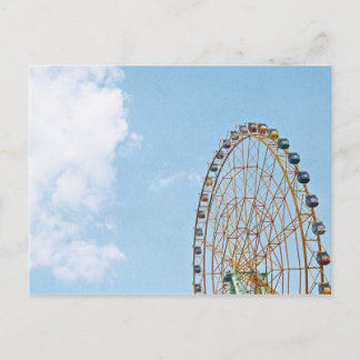 Sky and Ferris Wheel postcard