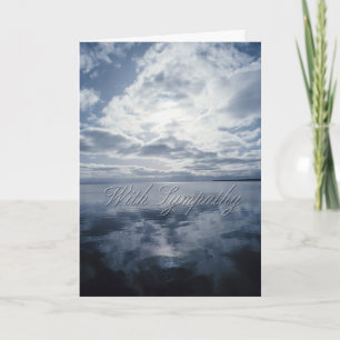 Sky and Water Condolence Card