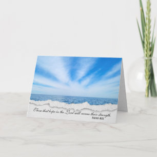 Sky and Water Religious Sympathy  Card
