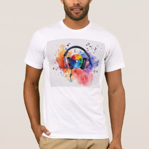 Sky Beats : DJ dans le T-Shirt Design des nuages