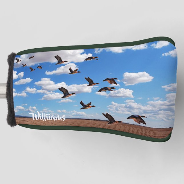 Sky Birds Ducks Putter Golf Head Cover (Front)