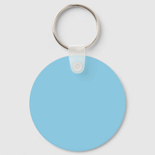 Sky Blue 87CEEB Colour - Option to Add Name Keychain