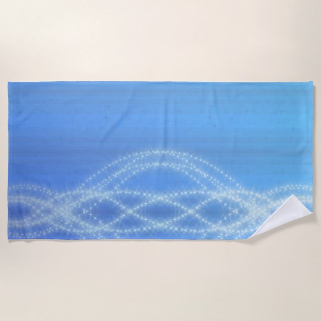 Sky Blue Beach Towel (Front)