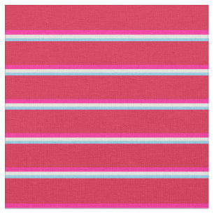 Sky Blue, Beige, Deep Pink, and Crimson Coloured Fabric