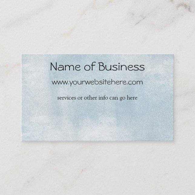 Sky Blue Business Card (Front)