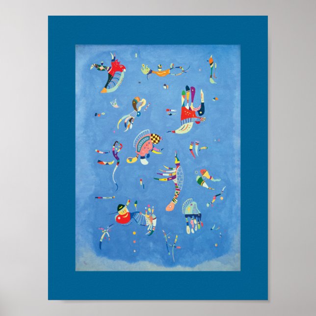 Sky Blue by Wassily Kandinsky Poster (Front)