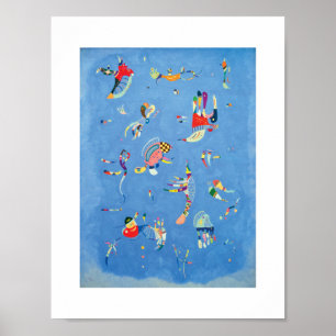 Sky Blue by Wassily Kandinsky Poster