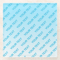 Sky Blue (changeable colour!) Ombre & Text Pattern