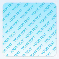 Sky Blue (changeable colour!) Ombre & Text Pattern