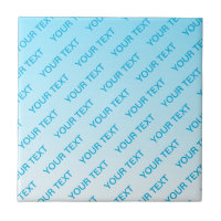 Sky Blue (changeable colour!) Ombre & Text Pattern