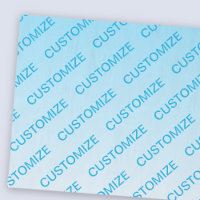 Sky Blue (changeable colour!) Ombre & Text Pattern