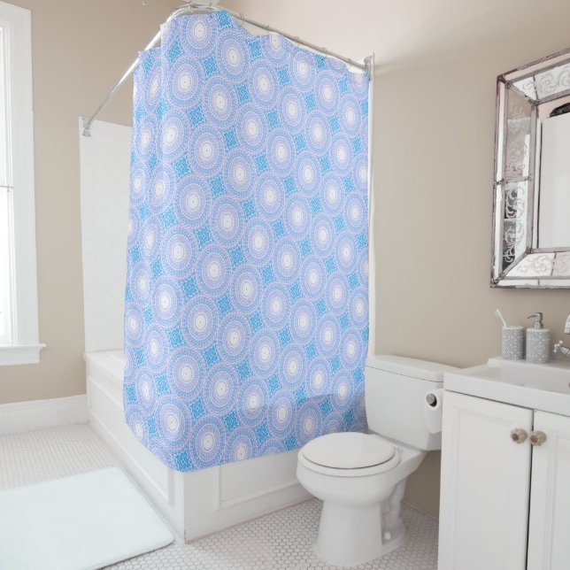 Sky blue circles pattern (In Situ)