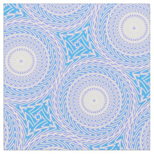 Sky blue circles pattern fabric