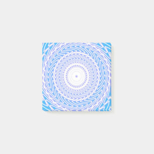 Sky blue circles pattern post-it notes